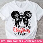Disney Christmas SVG, Best Christmas Ever SVG, Mickey Christmas SVG, PNG, DXF, EPS, Cut Files for Cricut and Silhouette, Digital Download