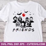Friends Halloween SVG, Horror Movie Killer SVG, Michael Myers SVG, Freddy Krueger SVG, A Nightmare on Elm Street SVG, Halloween SVG