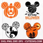 Halloween Mickey SVG, Mickey Pumpkin SVG, Mickey Halloween SVG, Disney Halloween SVG, Halloween SVG Bundle, PNG, DXF, EPS, Cut Files