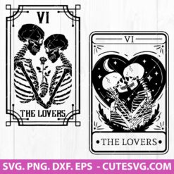 The Lovers Card SVG