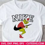 Nike Grinch SVG | Grinch Face SVG | Nike SVG | The Grinch Nike SVG | Christmas SVG | PNG | DXF | EPS | Cut Files for Cricut and Silhouette