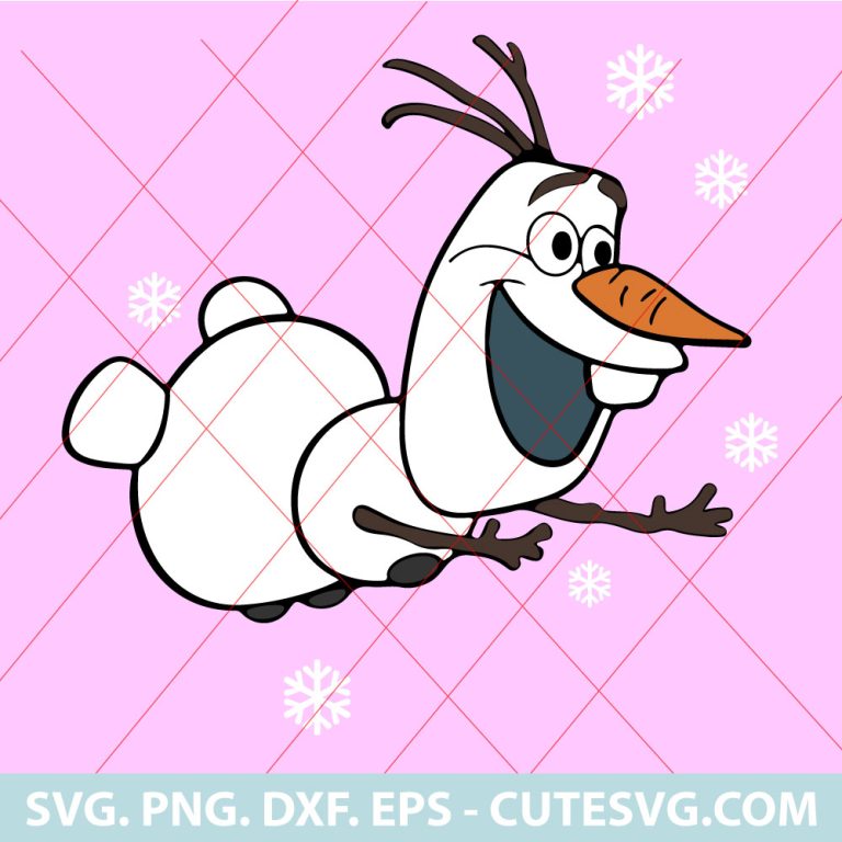 Olaf SVG, Frozen SVG, Frozen Olaf Clipart, Happy Snowman SVG, PNG, DXF