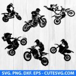 Dirt Bike SVG Bundle, Motocross SVG, Motorcross Rider SVG, Motorcycle SVG, Little Biker SVG, PNG, DXF, EPS, Cut Files for Cricut, Silhouette