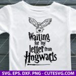 Harry Potter SVG Waiting for My Letter to Hogwarts SVG PNG DXF EPS Cut Files for Cricut & Silhouette Digital Download