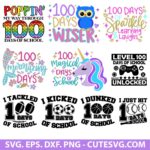 100 days of school SVG, Teacher Shirt, Trendy 100 Days, School SVG, Gifts for Teachers, Sublimation PNG, Svg Files for Cricut