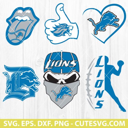 Detroit Lions SVG Bundle