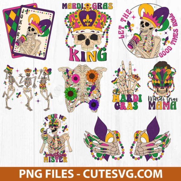 Mardi Gras Sublimation PNG