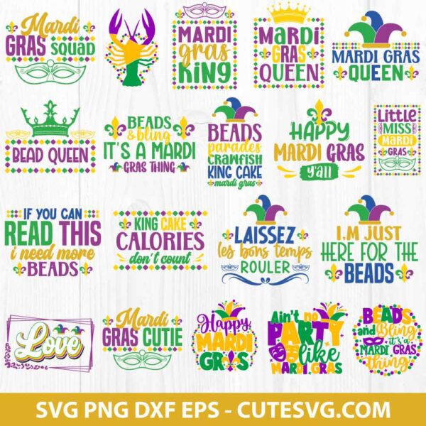 Mardi Gras SVG Bundle