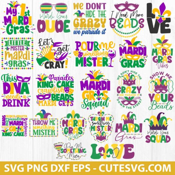 Mardi Gras SVG Bundle