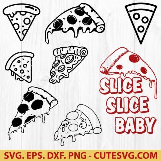 Pizza Slice SVG Bundle Pizza Slice Cut Files Pizza Slice Vector Files Pizza Slice Vector Pizza Slice Clip Art