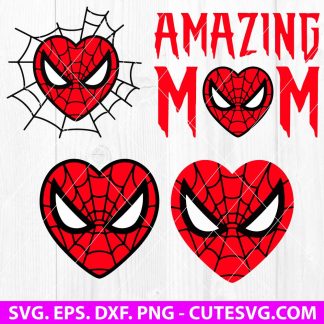 Spiderman Valentine's day SVG bundle
