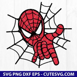 Spiderman Face SVG