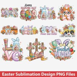 Easter Sublimation Design Hand Drawn Easter PNG