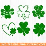 4 Leaf Clover SVG Bundle Shamrock SVG Bundle St Patrick's Day SVG Shamrock Clipart Irish Cut Files St Patty's Day Sublimation