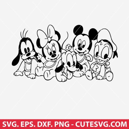 Mickey & Friends SVG