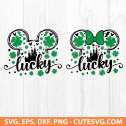 Mickey and Minnie lucky svg