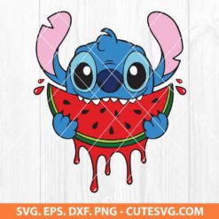 Disney Stitch Watermelon SVG
