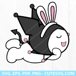 Kuromi Easter Bunny Rabbit SVG