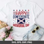 Happy Confederate Memorial Day SVG cut File, Confederate Memorial Quote PNG, Confederate Memorial Day SVG, Confederate Heroes Day Svg