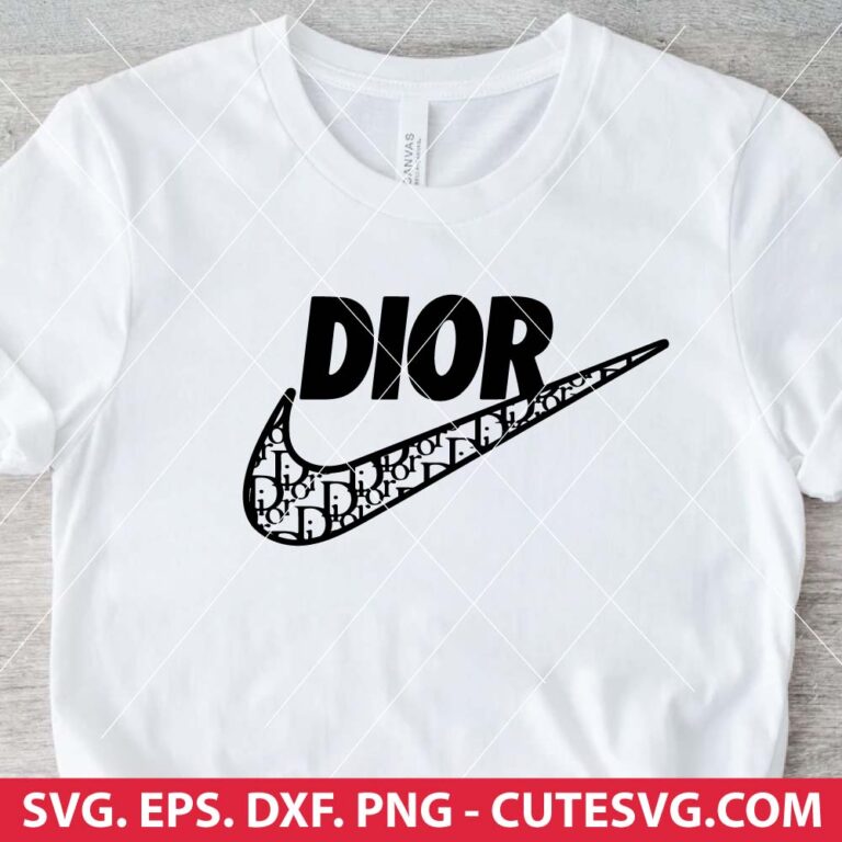 Nike Dior Logo SVG Nike Dior SVG for Cricut PNG DXF EPS