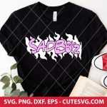 SAD BOYZ by Junior H SVG PNG DXF EPS Cut Files for Cricut and Silhouette Digital Download Clipart