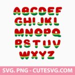 Watermelon Letters and Numbers Svg, Watermelon Font Svg, Full Color SVG Fruitl Font SVG, PNG, Cut Files for Cricut and Silhouette
