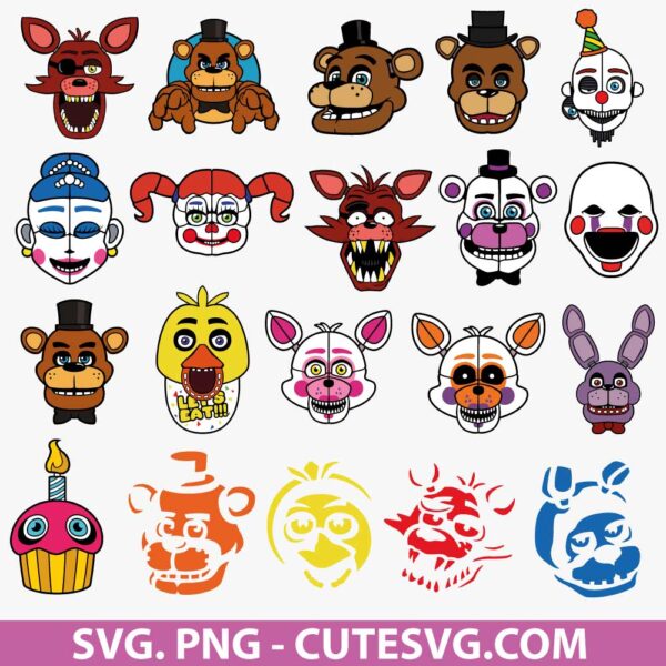 Five Nights Freddy SVG Bundle