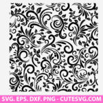 Tooled leather SVG PNG DXF EPS seamless pattern for Cricut, Silhouette, Digital Download