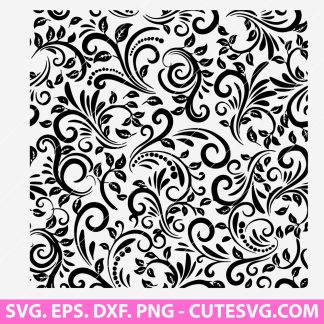 Tooled leather SVG seamless pattern