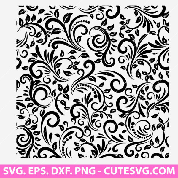 Tooled leather SVG seamless pattern