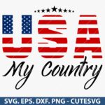 4th Of July SVG, Fourth of July SVG, Patriotic SVG, USA Flag SVG, PNG, DXF, EPS, Cutting Vector Files, Cricut, Silhouette, digital Download