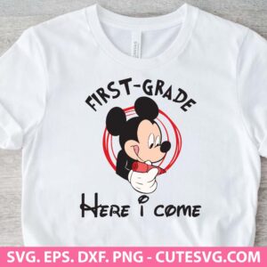 Back To School Mickey Mouse SVG