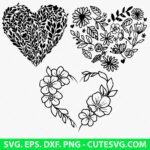 Heart SVG, Valentines Day SVG, Love SVG, PNG, DXF, EPS, Cut Files for Cricut and Silhouette Digital Download