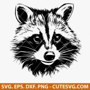 Raccoon Face SVG