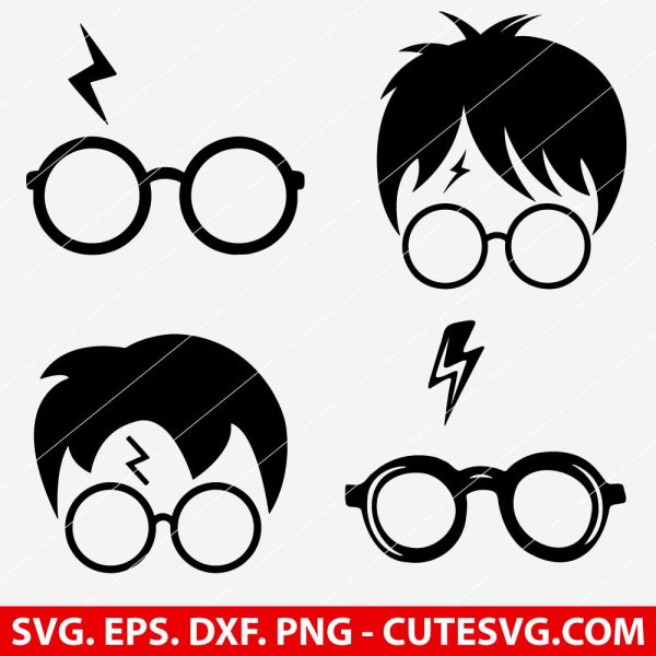 Harry Potter Glasses SVG Bundle