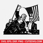 Trump Fight 2024 SVG PNG DXF EPS Cut Files for cricut and Silhouette - Instant Download
