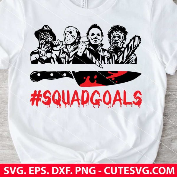 Squad Goals Horror SVG