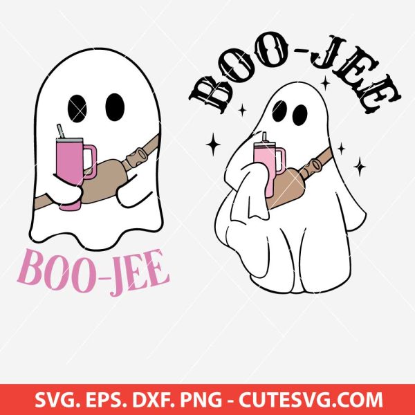 Boo-Jee Ghost SVG Bundle, Halloween SVG, chic ghost SVG, sassy ghost SVG, glam Halloween SVG, Cricut Halloween SVG, spooky chic SVG,