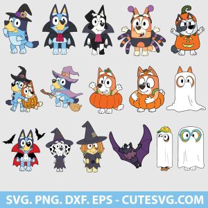 Bluey Halloween SVG