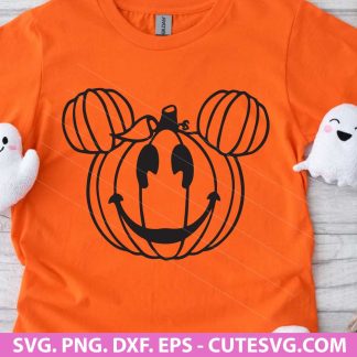 Mickey Pumpkin Halloween SVG