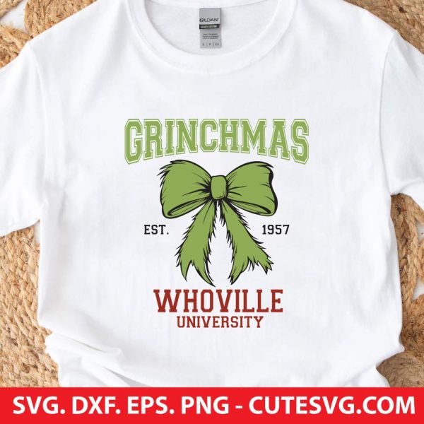 Grinchmas Whoville University SVG