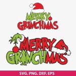 Merry Grinchmas SVG Bundle, holiday Grinch SVG, Grinch Christmas SVG, Cricut Grinch design, Silhouette Grinchmas file, Dr. Seuss SVG