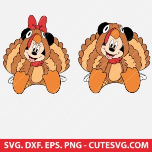 Mickey and Minnie Turkey SVG Bundle