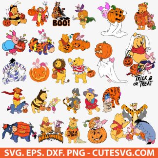 Winnie the Pooh Halloween SVG Bundle