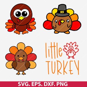 Cute Thanksgiving turkey SVG