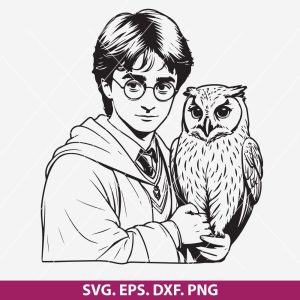 The Owl and Harry Potter SVG