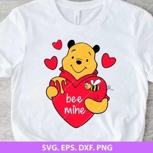 Be Mine Winnie the Pooh SVG