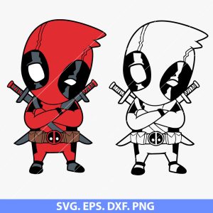 Deadpool Chibi SVG Bundle