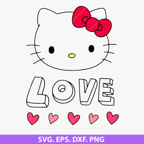 Kitty Valentine’s Day SVG