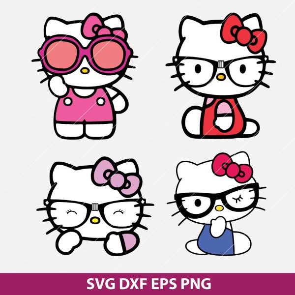 Hello Kitty SunGlasses SVG